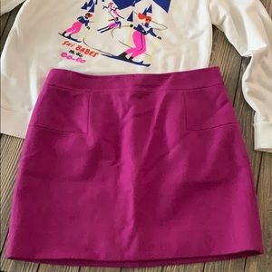 Jcrew felted wool mini Size 8